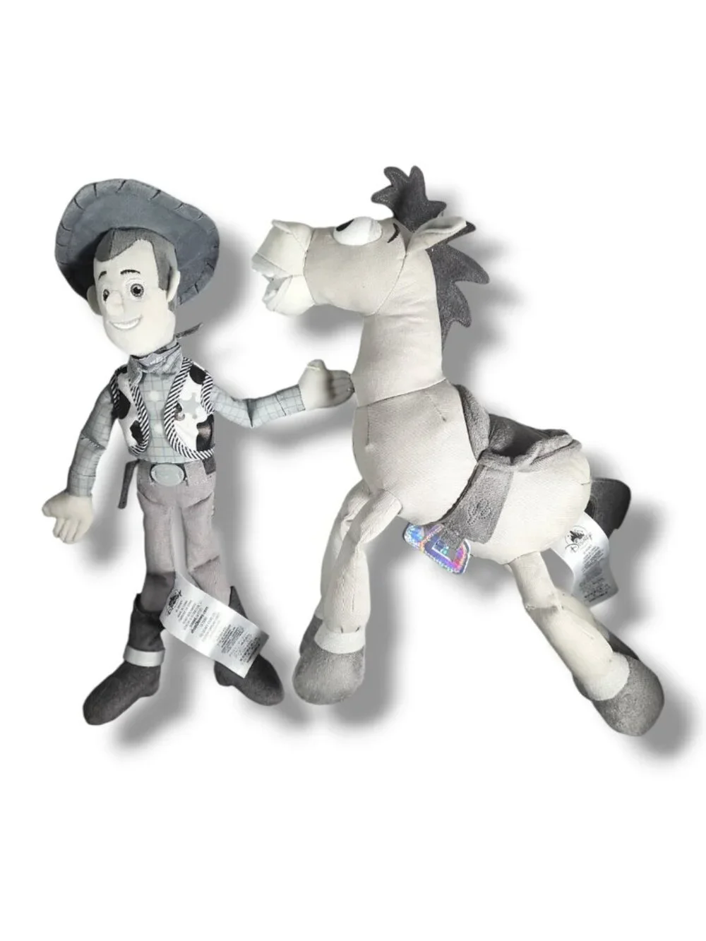 New DISNEY Toy Story 25th Limited Ed. Woody & Bullseye Plush Set TV BOX